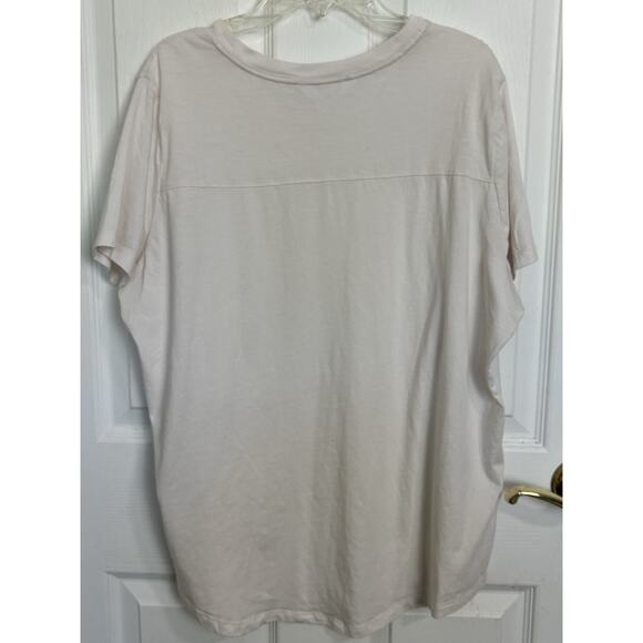 Soma Wknd Pima Cotton Short Sleeve Top Size XL Loungewear Sleepwear Minimal - Picture 2 of 4